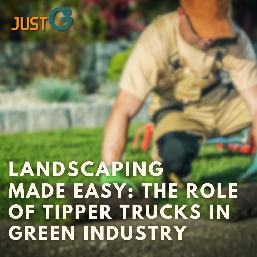 Tipper truck for landscaping industry