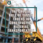 Tipper truck for construction material transportation