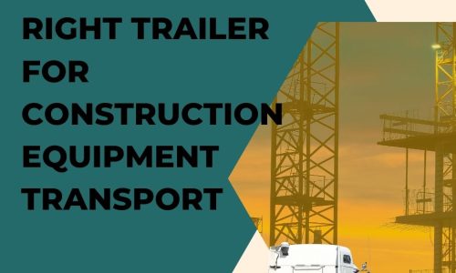 Trailer for construction equipment